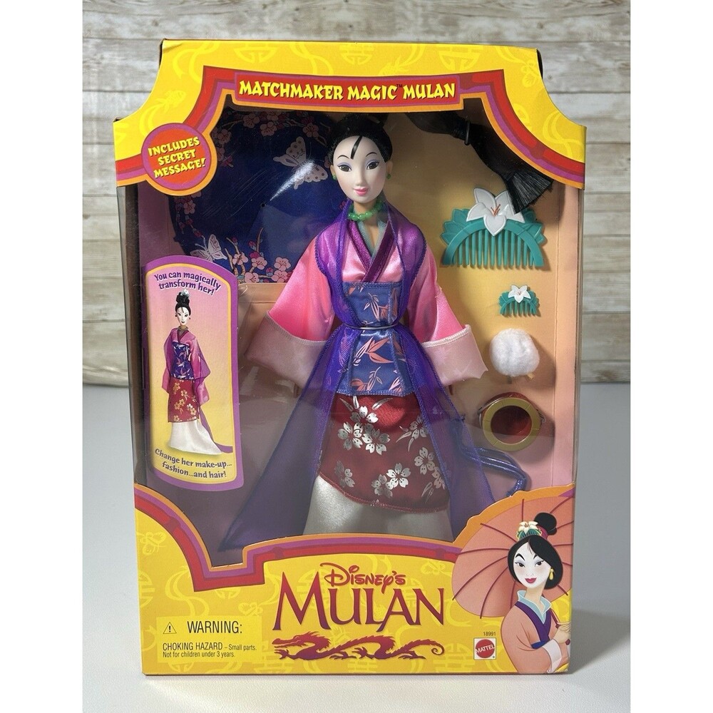 Disney's Mulan Matchmaker Magic Mulan Doll 1997 Mattel 18991